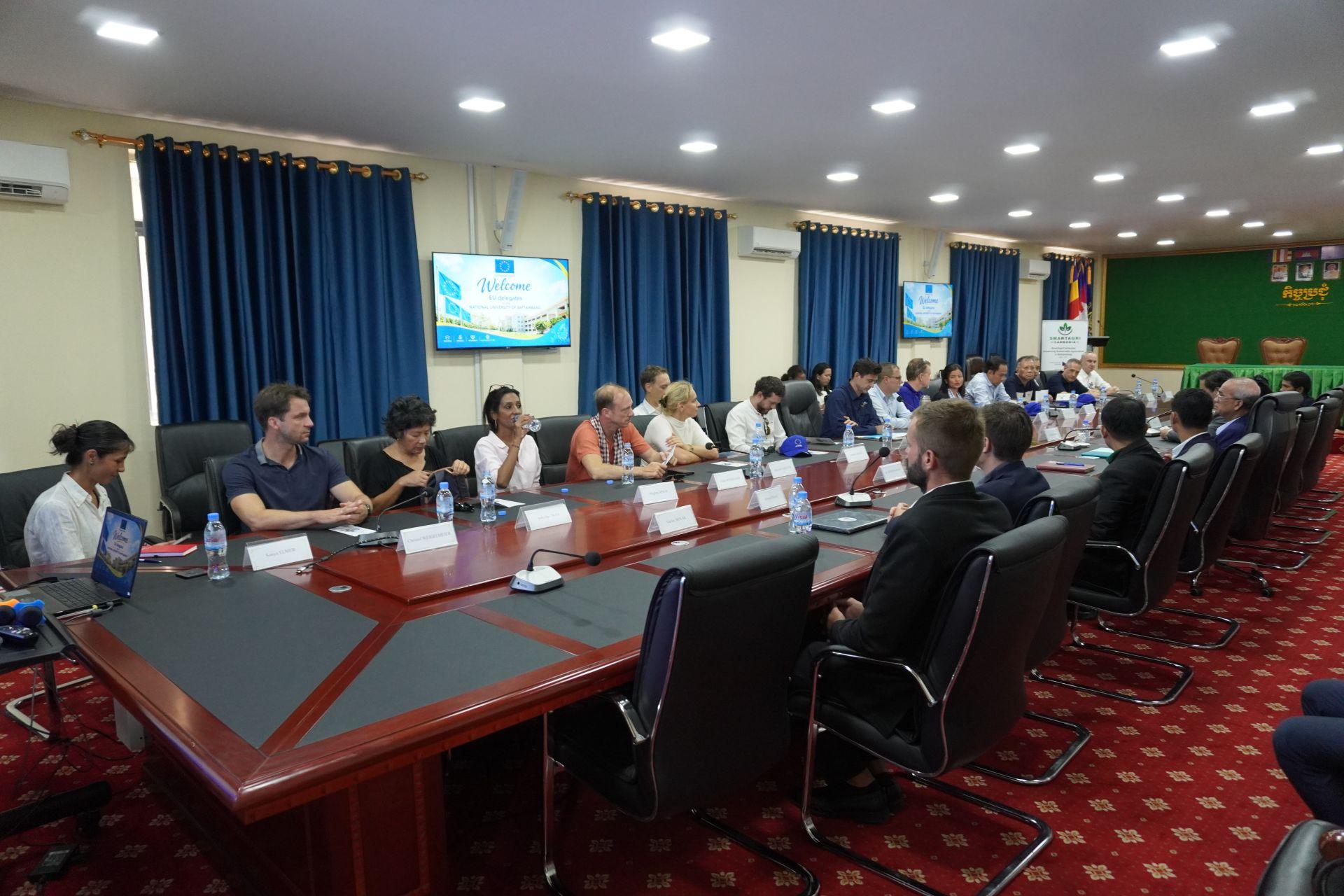 SmartAgriCambodia Welcomes EU Delegation for Project Visit in Battambang